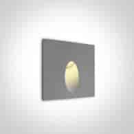 68032/G/W Wpust w ścianę szary 3W 3000K IP54