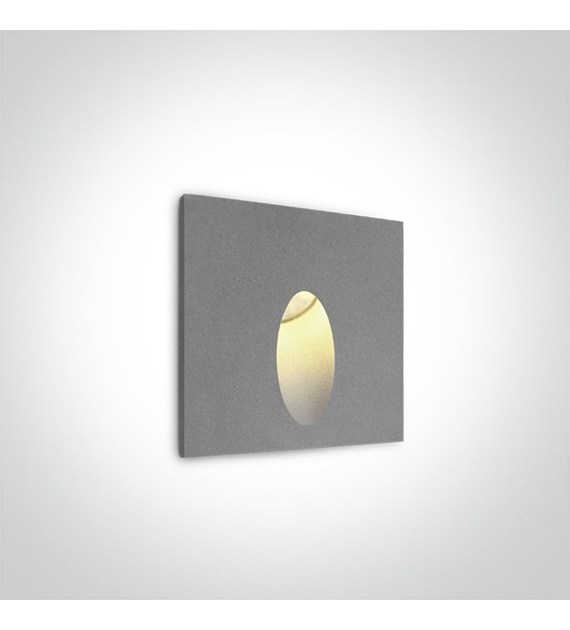 68032/G/W Wpust w ścianę szary 3W 3000K IP54