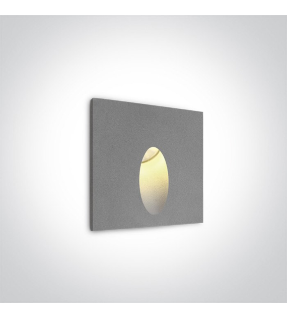 68032/G/W Wpust w ścianę szary 3W 3000K IP54