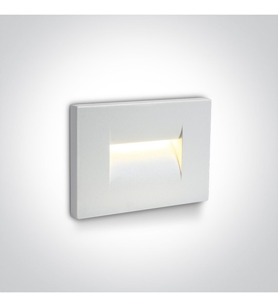 68064/W/W biała ścienna oprawa  do wbudowania LED