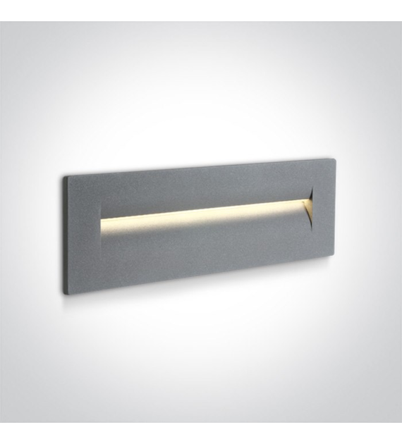 68066/G/W szara ścienna oprawa do wbudowania LED 3