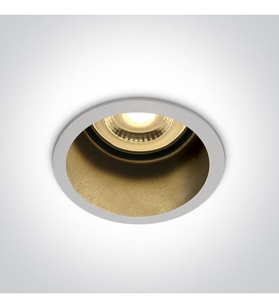 10105D8/W/B Wpust Ormos biały czarny GU10