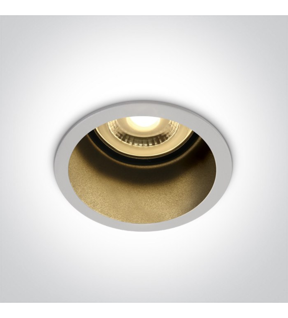 10105D8/W/B Wpust Ormos biało-czarny GU10 10W IP20