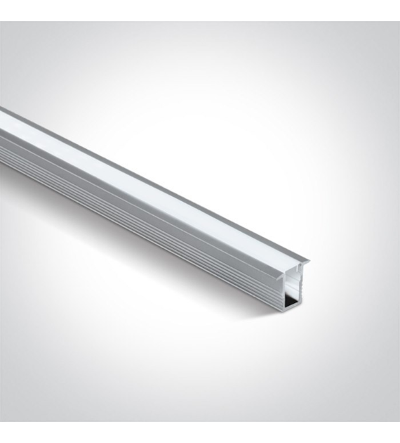 7901R/AL profil aluminiowy wpuszczany 2m z mleczny