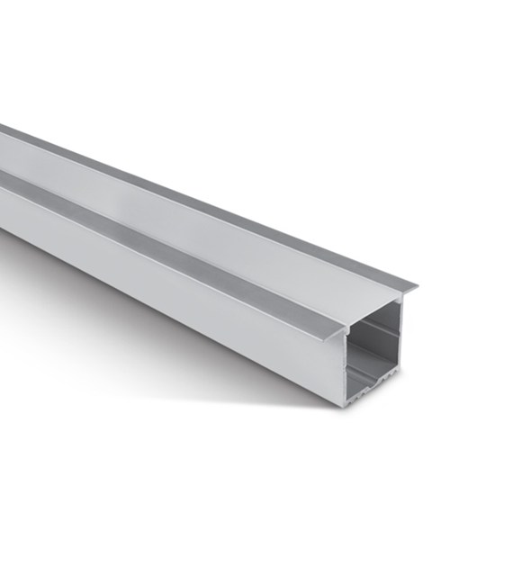 7910R/AL profil aluminiowy wpuszczany 2m z mleczny