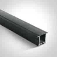 7912R/B/B czarny wpuszczany profil aluminiowy + cz