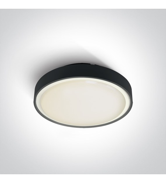 67280EA/B Plafon Rafti 2 czarny 2xE27 IP65