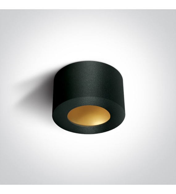 12108FD/B/BS Lampa sufitowa czarna LED 8W 3000K