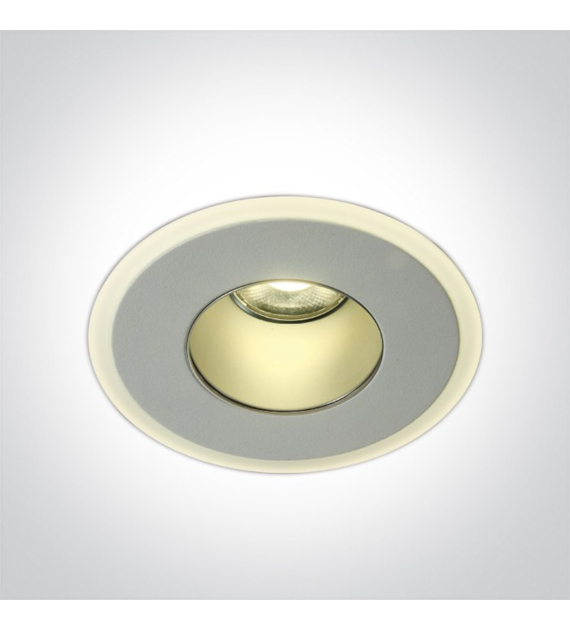 10108J/W/W biały wpust 8W COB 3000K IP40 dark ligh