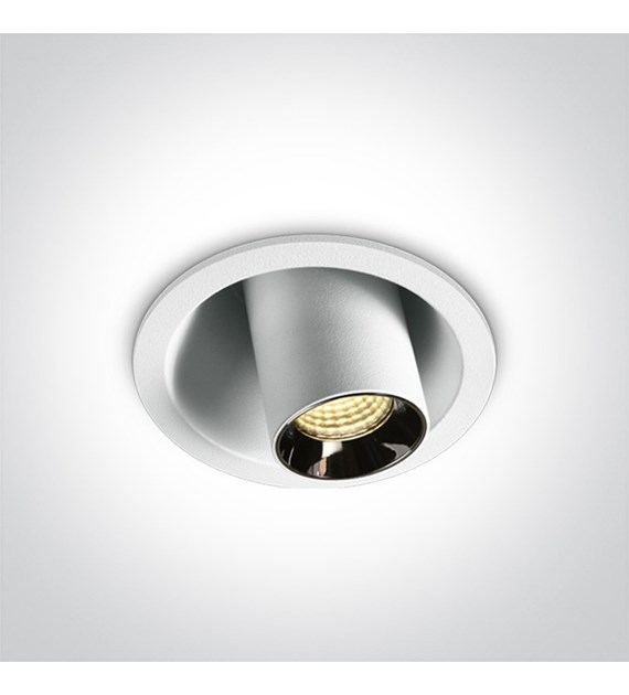 11106T/W/W biały regulowany wpust COB LED 6W 3000K