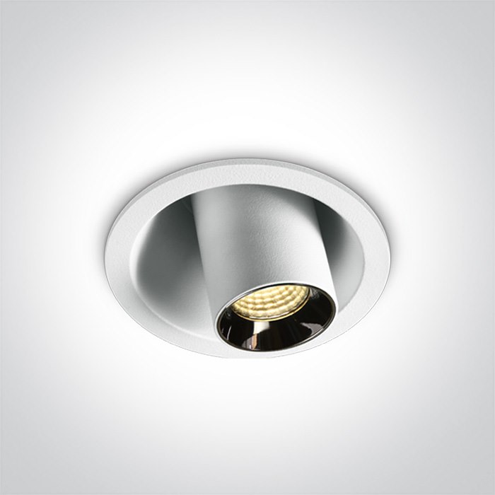 11106T/W/W biały regulowany wpust COB LED 6W 3000K