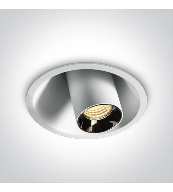 11107T/W/W biały regulowany wpust COB LED 7W 3000K