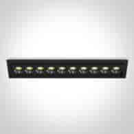 51024H/B/W czarna wpuszczana oprawa punktowa 24W 3