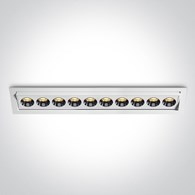 51024H/W/W białya wpuszbiana oprawa punktowa 24W 3