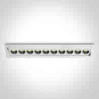 51024H/W/W białya wpuszbiana oprawa punktowa 24W 3