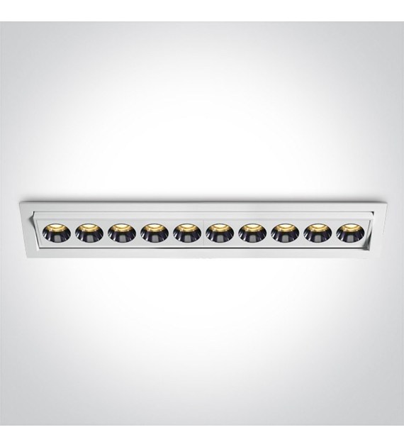 51024H/W/W białya wpuszbiana oprawa punktowa 24W 3