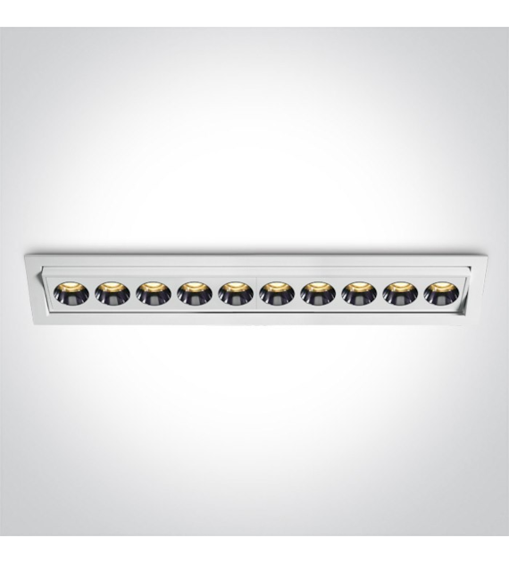 51024H/W/W białya wpuszbiana oprawa punktowa 24W 3