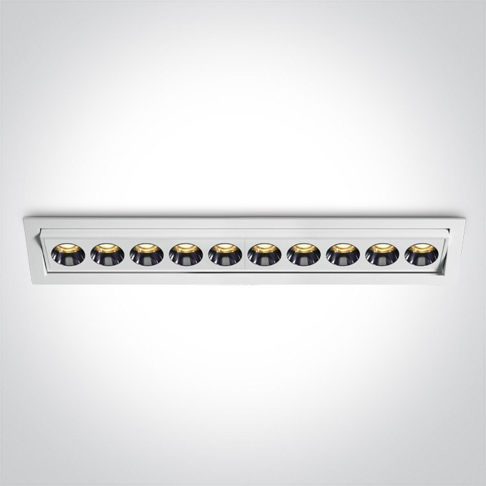 51024H/W/W białya wpuszbiana oprawa punktowa 24W 3