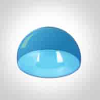 Klosz do lampy wiszącej niebieski 63142/BL