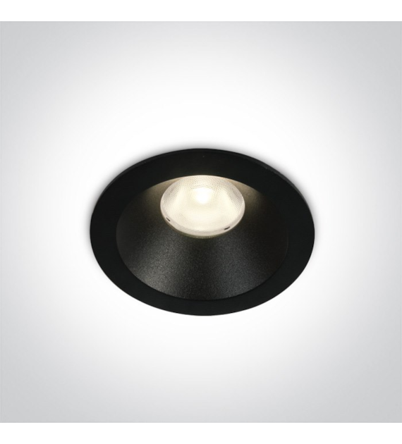 10108D/B/W Wpus Armu czarny LED 3000K 8W IP20