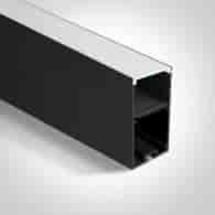 7910/B czarny profil aluminiowy natynkowy 2m z mle