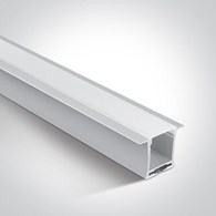 7912R/W biały wpuszczany aluminiowy profil 2m  z m