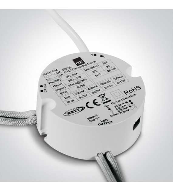 89009L zasilacz LED DALI & PUSH TO DIMM 9W IP20 23