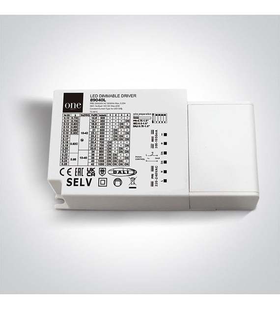 89040L Zasilacz LED Dali & Push to Dimm 220-240V