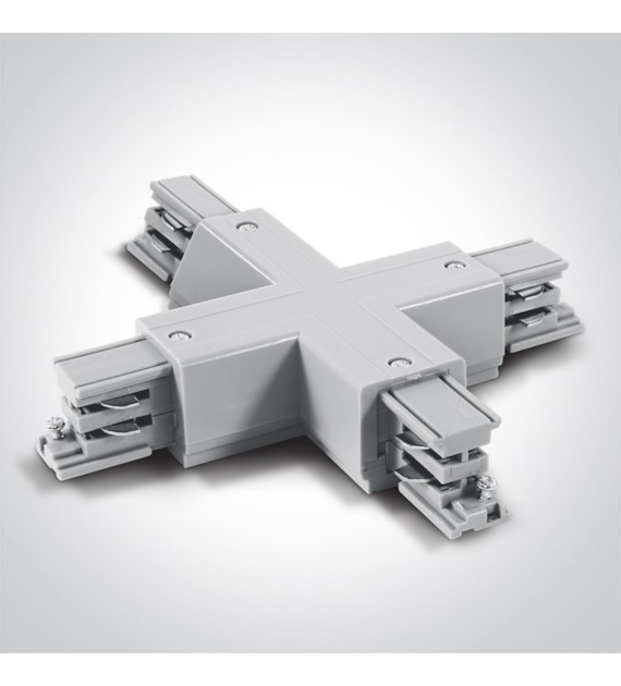 41018A/W Łącznik X biały do szynoprzewodu