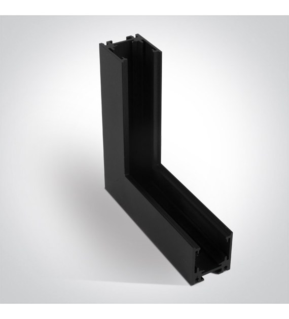 42012BA/B Lącznik L do szyny magn. czarny  MINI