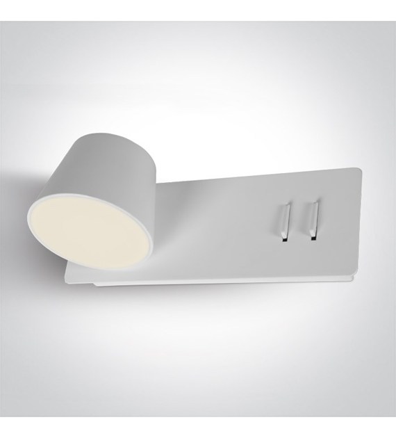 65147/W/W Kinkiet biały lewy 6W+4W 3000K IP20