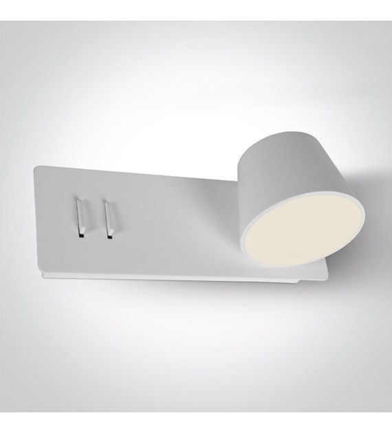 65147A/W/W Kinkiet biały prawy 6W+4W 3000K IP20