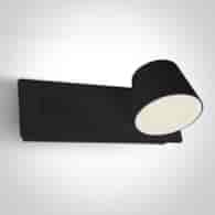 65147A/B/W Kinkiet czarny prawy 6W+4W 3000K IP20