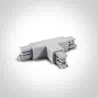 41016A/W/R Łącznik T biały do szynoprzewodu Lewy