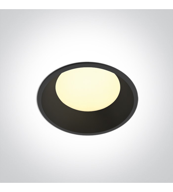 10109FD/B/V Czarny wpust 9W CCTV IP65