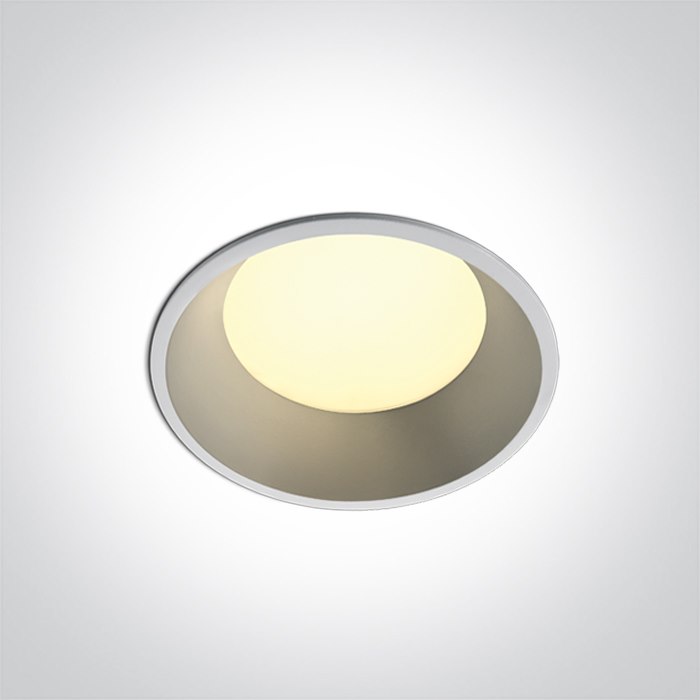 10109FD/W/V Biały wpust 9W CCTV IP65 Dark light