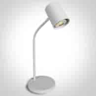 61110A/W BIAŁA LAMPA STOŁOWA GU10 10W EU PLUG TESA