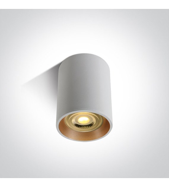 12105AL/W/BS BIAŁO-MOSIĘŻNA TUBA GU10 10W LAWRIO