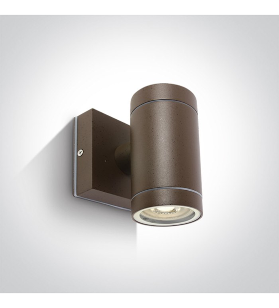 67130E/BR Cylinder ścienny brązowy GU10 35W IP54