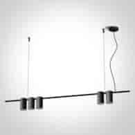 63146A/B Czarna lampa wisząca GU10 5x7W One Light