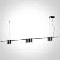 63146B/B Czarna lampa wisząca Gap 7x7W GU10 IP20