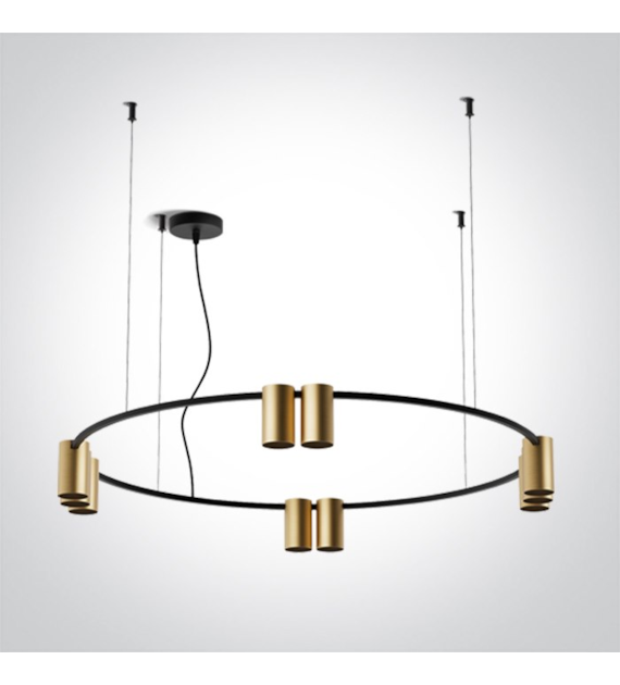 63146C/BBS Mosiężna lampa wisząca GU10 10x7W IP20