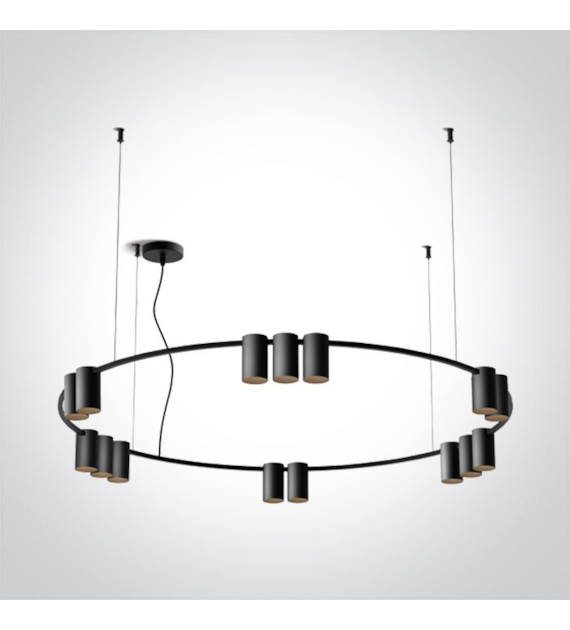 63146D/B CZARNAWISZĄCAGU10 15x7W IP20 100-240V LUN