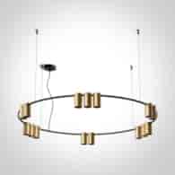 63146D/BBS Mosiężna lampa wisząca GU10 15x7W