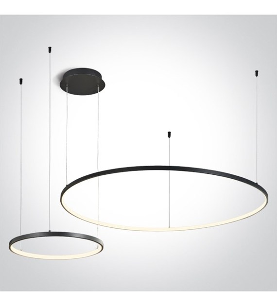 63150A/B/W Wisząca  Verdun 2 Czarna 65W 3000K Dimm