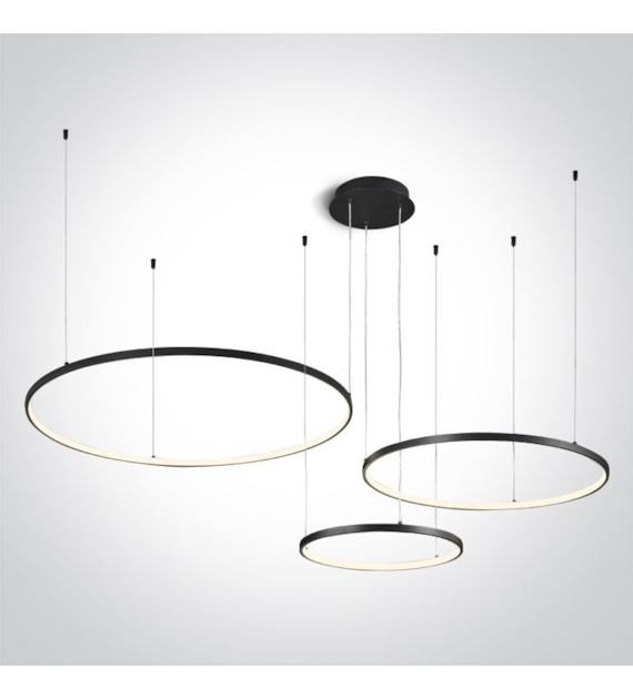 63150B/B/W Oprawa wisząca czarna LED 65W 3000K