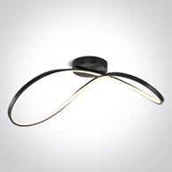 63154A/B/W Oprawa sufitowa Mer 1 czarna 3000K 40W