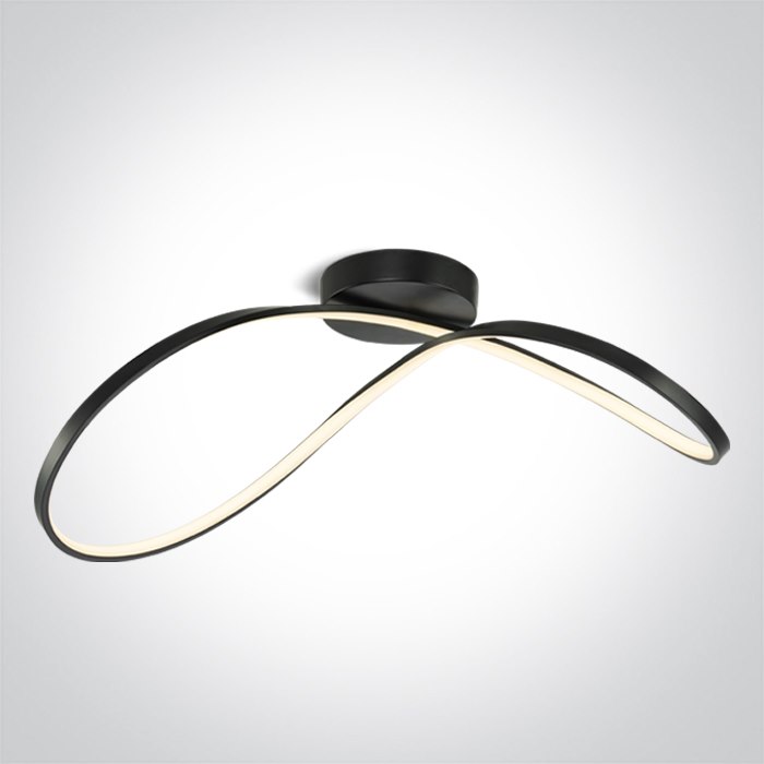 63154A/B/W Oprawa sufitowa Mer 1 czarna 3000K 40W