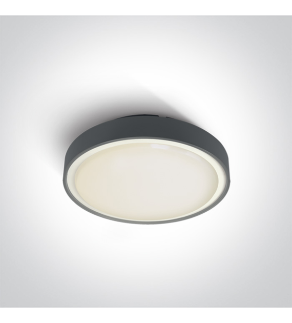 67280E/AN Plafon Rafti 260mm antracyt E27 IP65