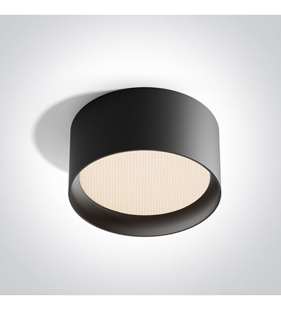 12125D/B/V Czarna Tuba Led 25W CCTV IP44 CRI90